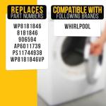 Whirlpool Duet Washer Door Handle Replacement Part