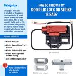 Maytag Kenmore Whirlpool Washer Lid Lock Replacement