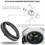Washer Door Boot Seal Gasket for Whirlpool & More