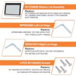 Washer Lid Replacement for Whirlpool and Maytag