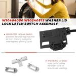 W10404050 Washing Machine Lid Lock Latch Assembly