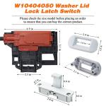Washer Lid Lock Latch Switch for Whirlpool