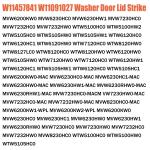 Washer Lid Lock Parts for Maytag, Whirlpool - 2 Pack