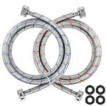 Stainless Steel 6Ft Washing Machine Hose Set