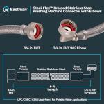 Eastman 6 ft Braided Stainless Steel Washer Hoses