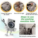 Stainless Steel 6Ft Washing Machine Hose Set