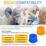 4-Pack Water Filter Screen for LG & Whirlpool Washers