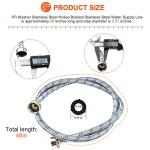 4 Ft Braided Stainless Steel Washing Machine Hoses