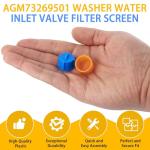 4-Pack Water Filter Screen for LG & Whirlpool Washers