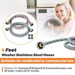 4 Ft Braided Stainless Steel Washing Machine Hoses