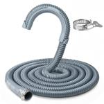 10ft Universal Washing Machine Drain Hose with Clamp