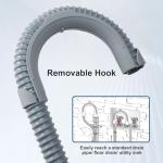 10ft Universal Washing Machine Drain Hose with Clamp