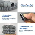 10ft Washing Machine Drain Hose with Clamp