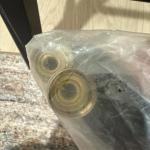 6-Foot Black Rubber Washing Machine Hoses W10254449