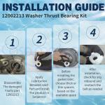 Washer Thrust Bearing Kit - Fits Many Brands