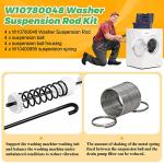 W10780048 Suspension Rods & W10400895 Springs Set