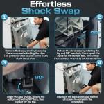 Whirlpool Maytag Kenmore Washer Shock Absorber - 4 Pack