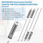 Washer Suspension Rod Kit for Amana Whirlpool Kenmore
