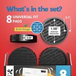 Anti Vibration Pads for Washing Machines - 8 Pack