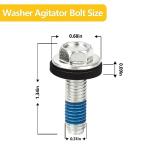 Washer Agitator Bolt for Whirlpool Machines