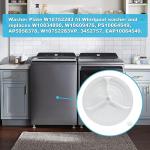 Washplate with Center Cover for Whirlpool Washers