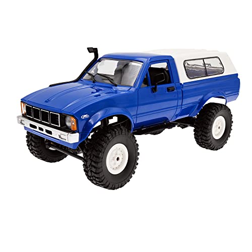Blue RC Rock Crawler with LED Lights 4x4