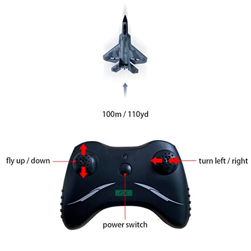 F-22 RC Airplane with Self-Stabilization for Kids