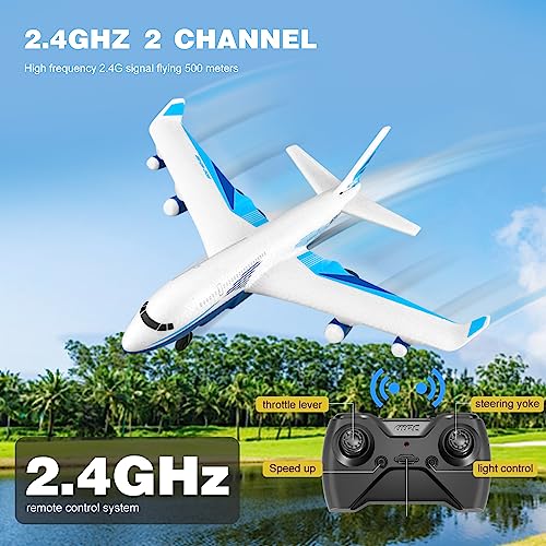 4DRC G2 Remote Control Airplane with 3 Batteries