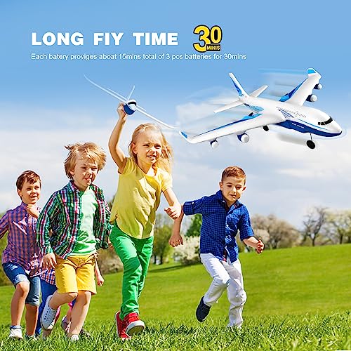 4DRC G2 Remote Control Airplane with 3 Batteries