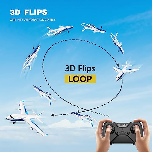 4DRC G2 Remote Control Airplane with 3 Batteries