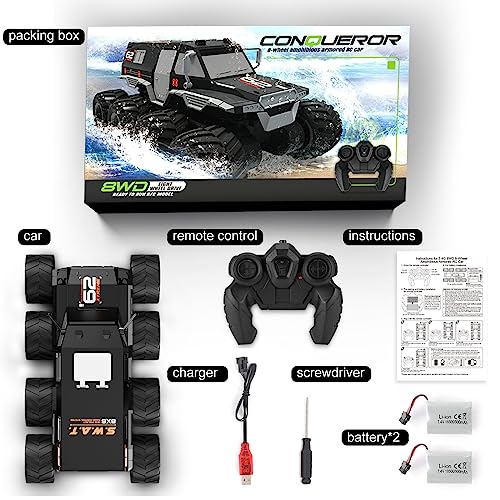 Waterproof Off-Road RC Car for Boys 8-12