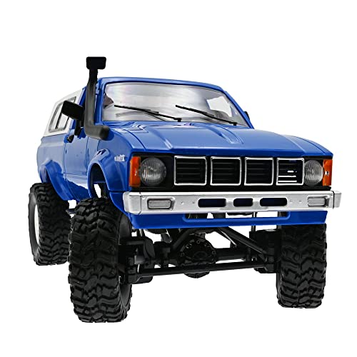 Blue RC Rock Crawler with LED Lights 4x4