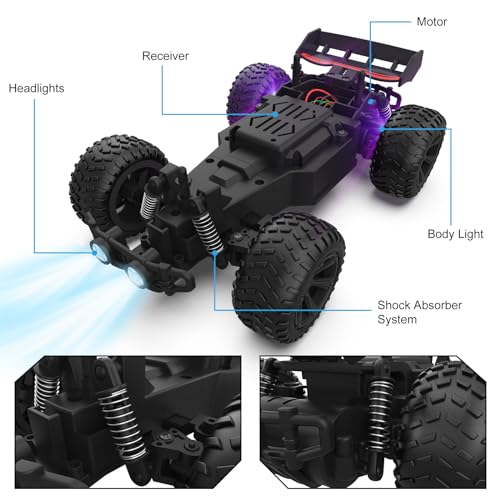 EpochAir High-Speed Remote Control Car with LED Lights