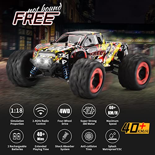 WIAORCHI 1:18 High-Speed Waterproof Remote Control Car