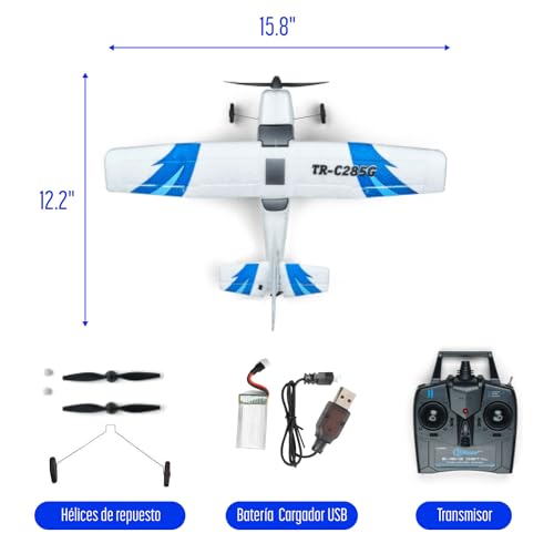 Top Race 3-Channel Remote Control Airplane