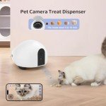 Pet Camera Robot with App, Treat Dispenser, Night Vision