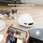 Pet Camera Robot with App, Treat Dispenser, Night Vision