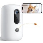 2K Pet Camera with Treat Dispenser and 2-Way Audio