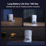 Yuposl 2L Automatic Cat Feeder with Stainless Bowl