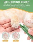 Cordless Dog Clippers with LED Light for Grooming
