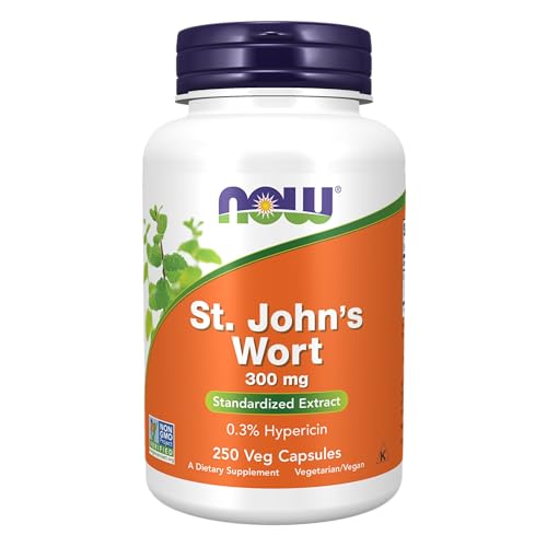 NOW Supplements St. John's Wort 300 mg Veg Capsules