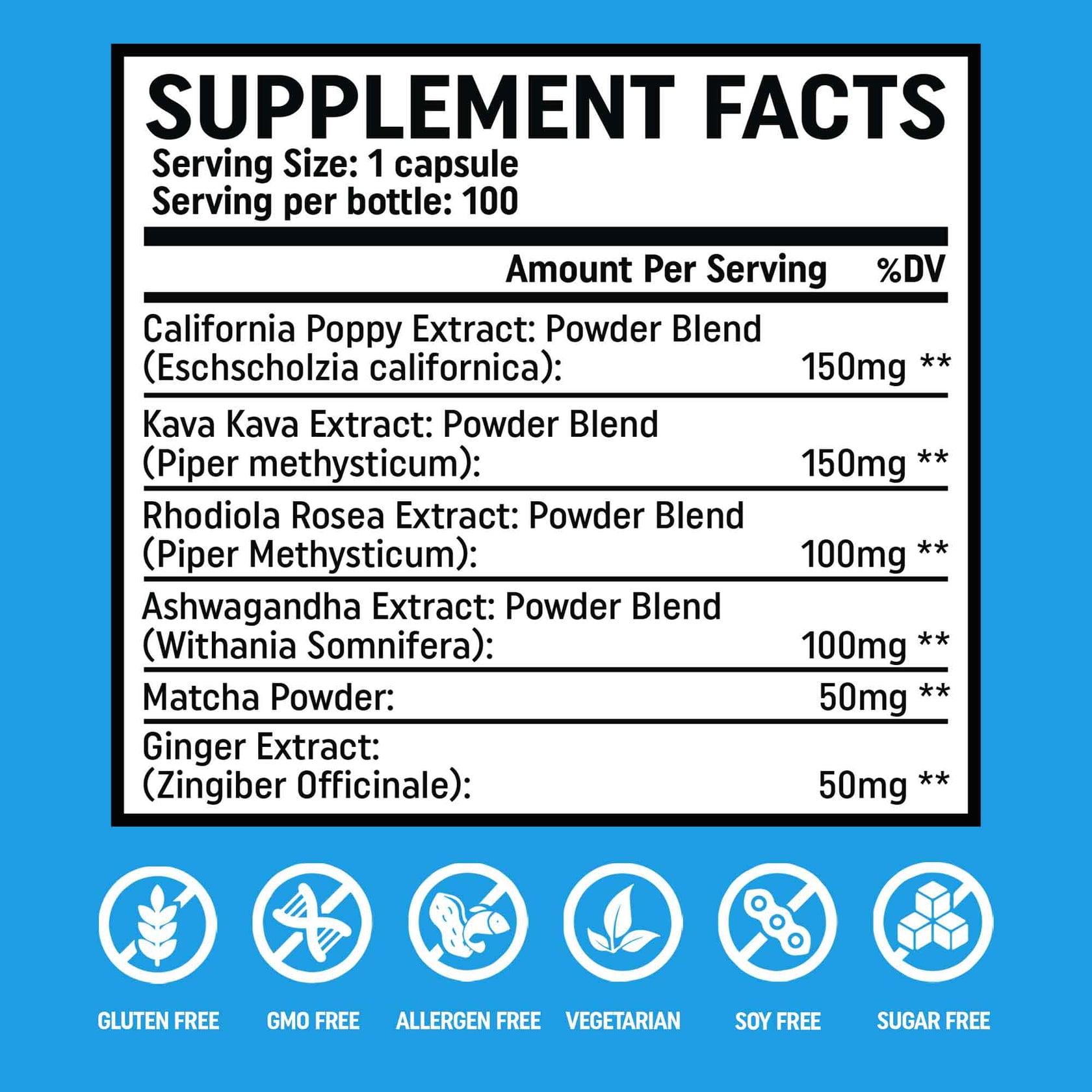 PacifiCalm Herbal Relaxation Formula for Clear Mind