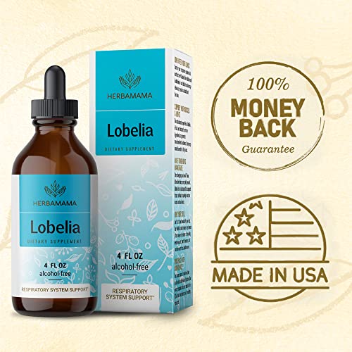 Organic Lobelia Tincture - Alcohol-Free Herbal Drops