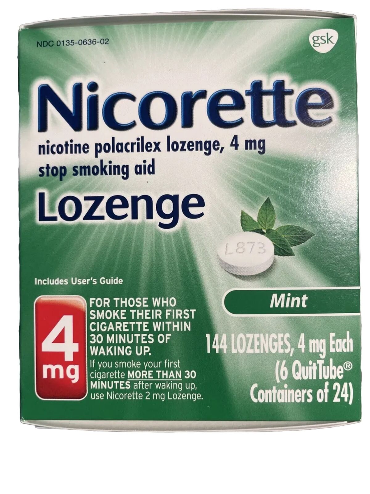 Nicorette Mint 4mg Nicotine Lozenges - Big Pack