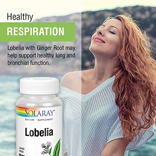 Solaray Lobelia Aerial 50mg VegCaps – Non-GMO Vegan