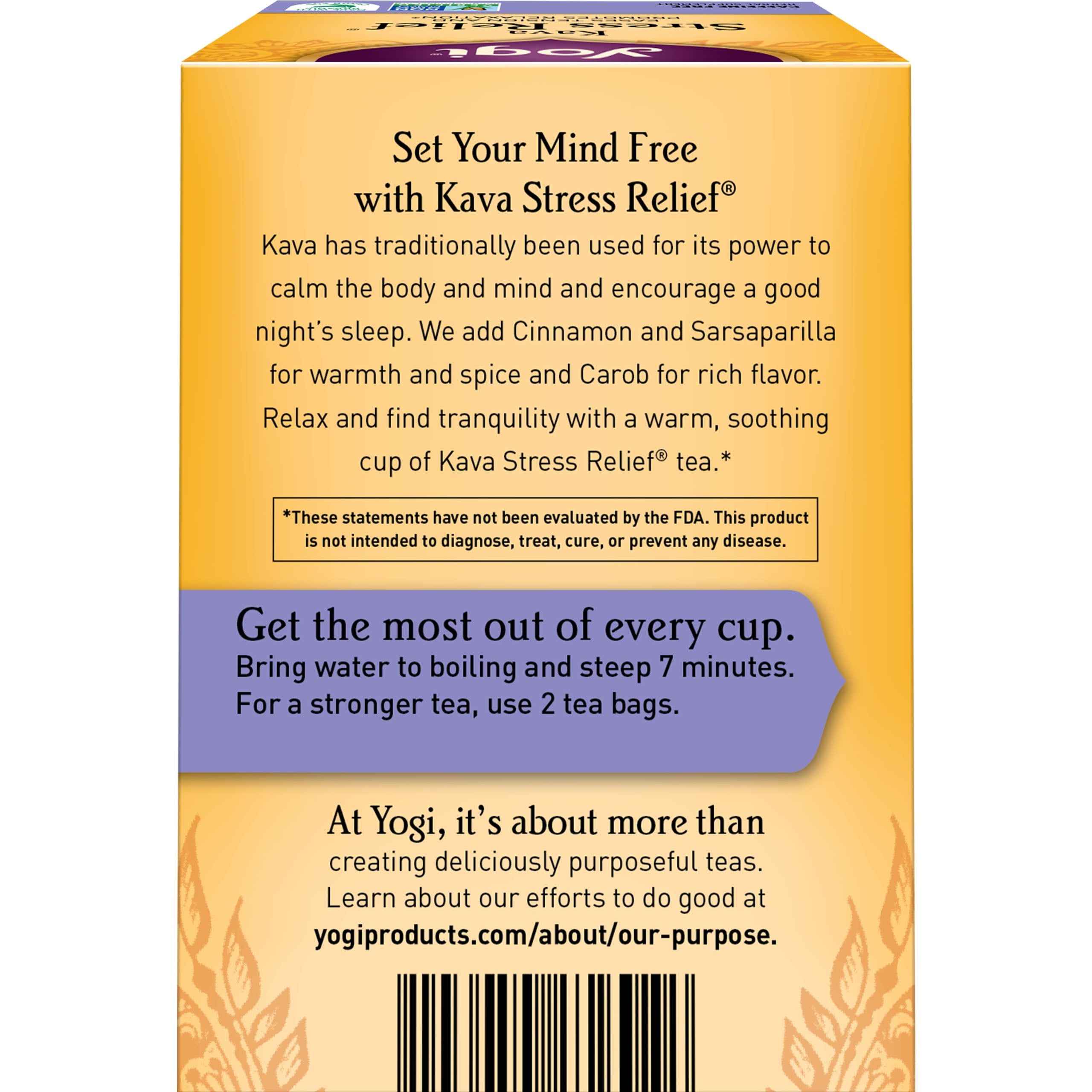 Yogi Kava Stress Relief Herbal Tea Bags