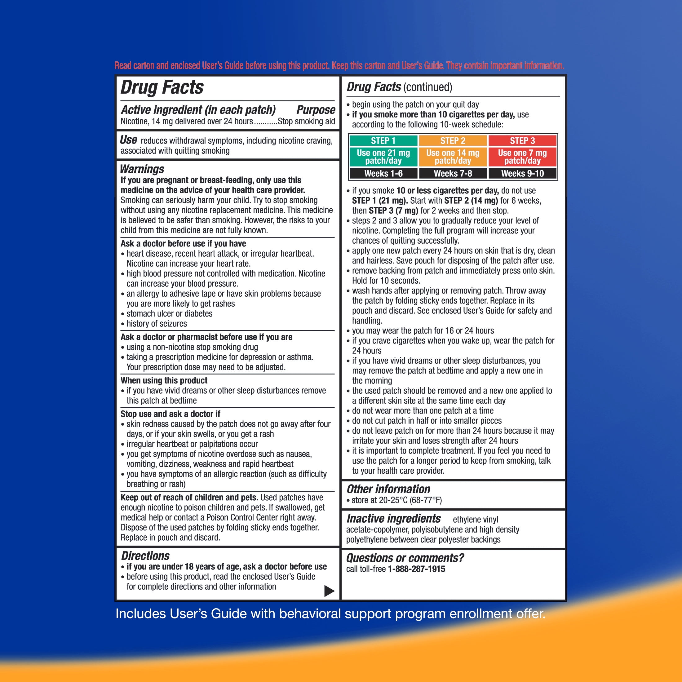 Equate Step 2 Nicotine Clear Patches, 14 mg