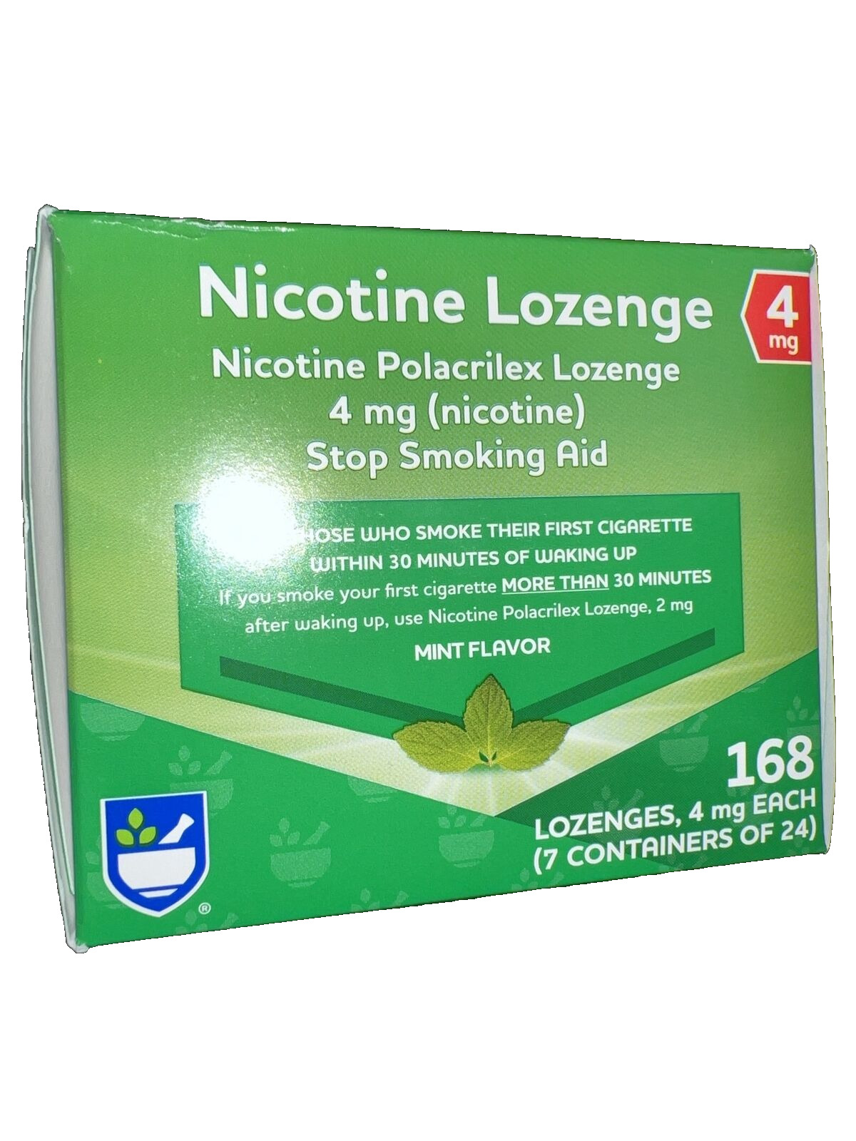 Rite Aid Mint Nicotine Lozenges 4 mg - 168 Count