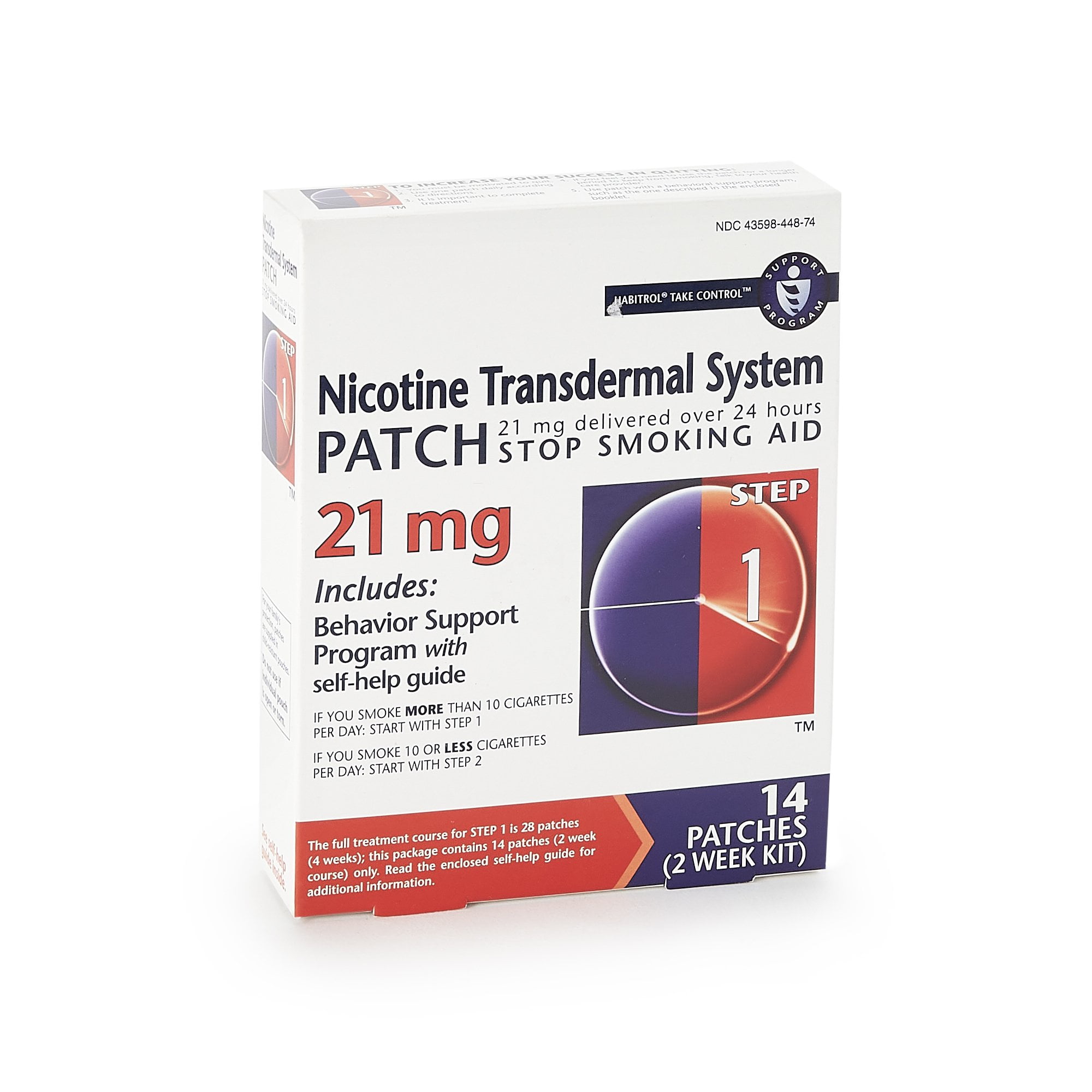 Habitrol Nicotine Patches, Step 1 (21 mg), 14 Count