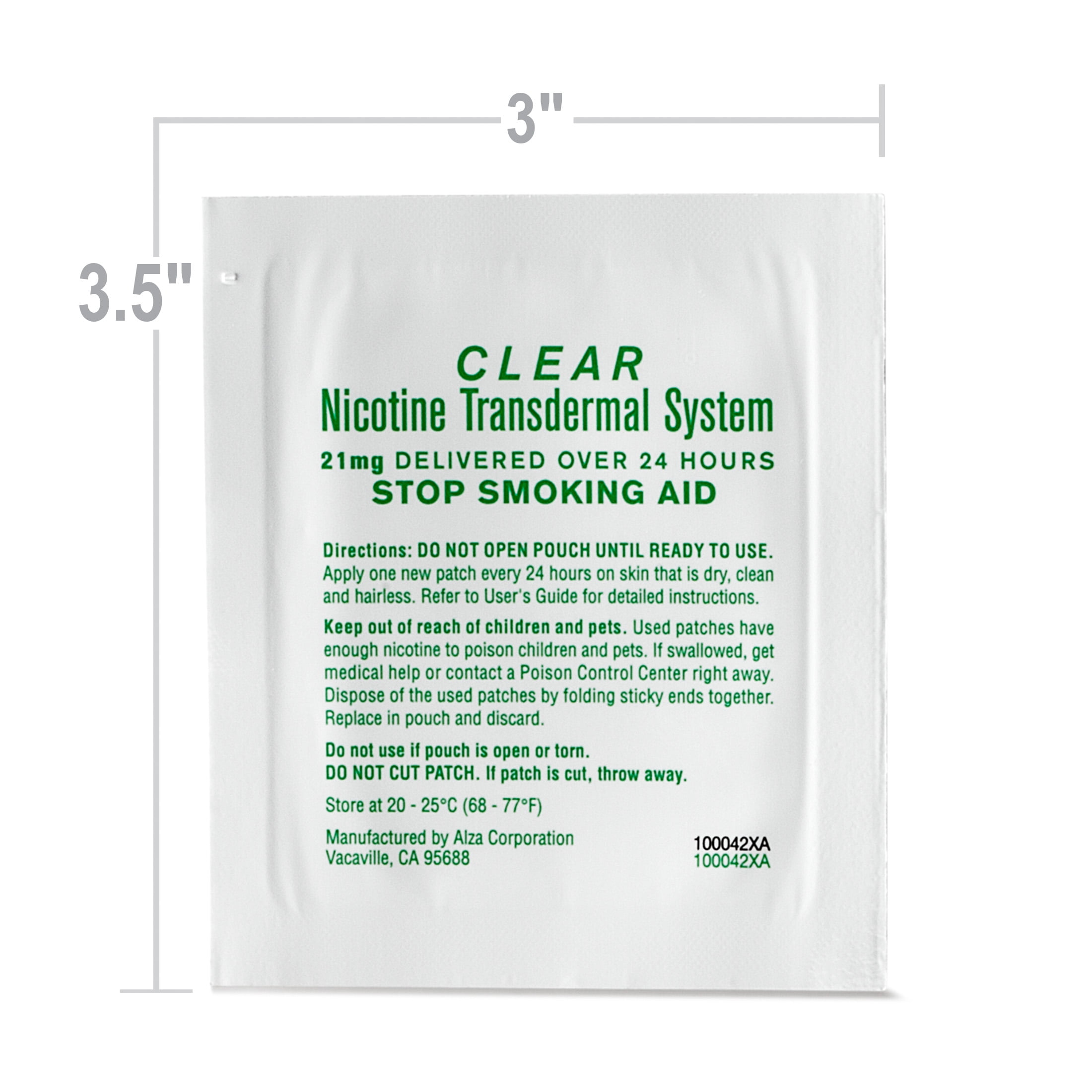 Equate 21 mg Nicotine Clear Patches, 14 Count